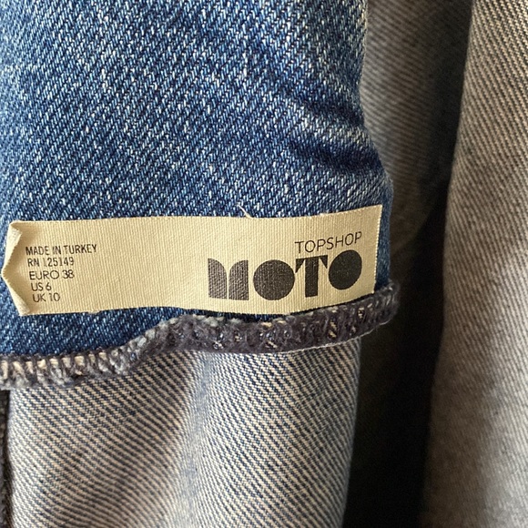 TOPSHOP Moto denim dress with pockets! - Picture 5 of 5